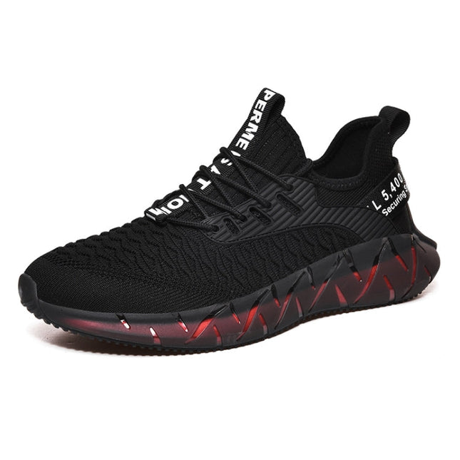 Men Lightweight Breathable Mesh Sneakers Flying Woven Casual Running Shoes, 46