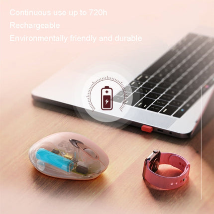 Inphic M8 Wireless Mouse Charging Quiet Office Home 2.4G USB Mouse, M8 (Milk Tea)