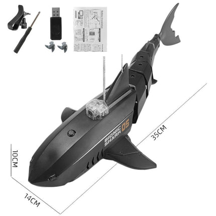RC Shark Water Toy With Photo And Video Camera Radio Controlled Boat Toy For Children(Black)