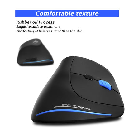 ZELOTES F-35A 6-Buttons Vertical Grip Ergonomic Rechargeable Wireless Mouse(Wireless Version)