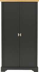 Toledo 2 Door Wardrobe in Grey and Oak Effect Veneer