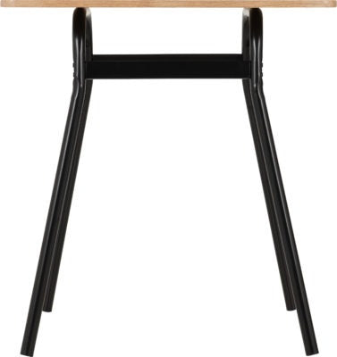 Warren 1+2 Dining Table Set - Russet Oak Effect/Black