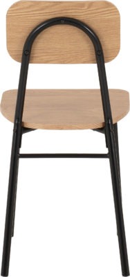 Warren 1+4 Dining Set - Russet Oak Effect/Black