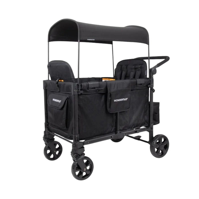 Wonderfold W4 Elite Pro Stroller Wagon - Jet Black