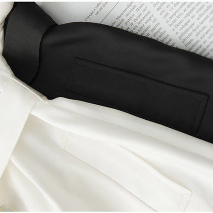 Women's Over-the-Knee Mid-Length Trench Coat with Silk Waist Belt - Elegant Winter Coat