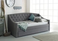 Flair Aurora Grey Fabric Daybed With Trundle including 2 ECO mattresses And a FREE Delivery