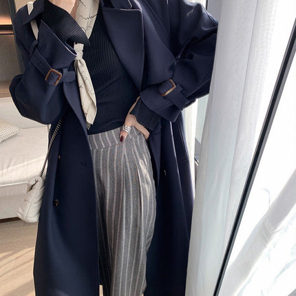 British Style Temperament Loose Coat Women