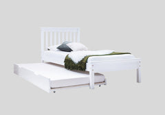 Disley Classic White Wooden Single Bed Frame - White Online-Furniture-And-Fashion-Store