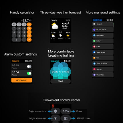 Premium Smart Waterproof Watch - IP67 Fitness Tracker with Bluetooth 5.2 | 1.69" HD Display