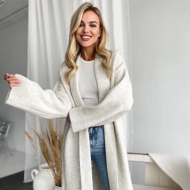 Autumn And Winter New Elegant Cardigan Sweater Coat For Women