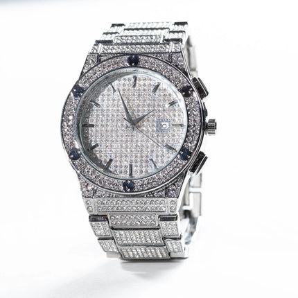 Bigface Fashion Watch - White Gold