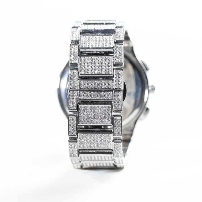 Bigface Fashion Watch - White Gold
