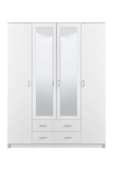Kano White 4 Door Wardrobe - 3048