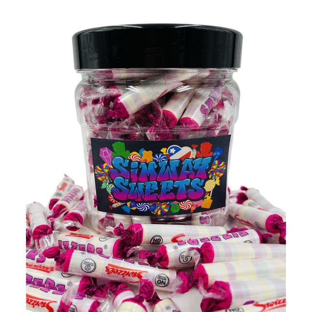 Simway Sweets Jar 580g - Swizzels Fizzers - Individually Wrapped Sweets - Approximately 65 Pieces