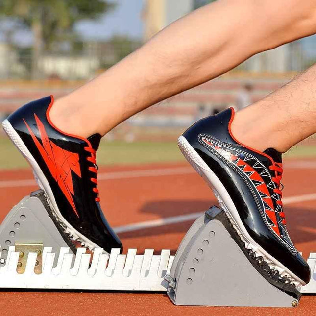 Men Track Field Shoes Women Spikes Sneakers Athlete Running Training Shoes Lightweight Match Spike Sport Shoes Zapatos Size 45