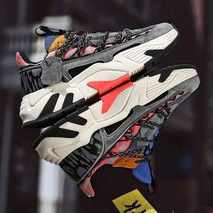 Men's Athletic Walking Style Casual Shoes with Custom Logo - Sneakers for Men