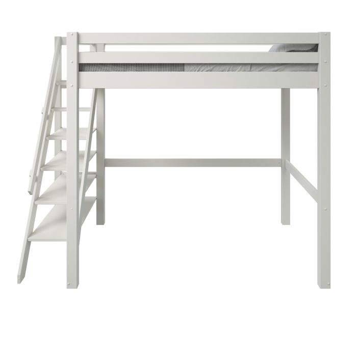 Studio Loft Bed Double White High Sleeper (FSC-Certified) Accessories included