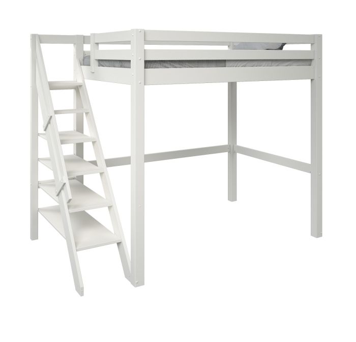 Studio Loft Bed Double White High Sleeper (FSC-Certified) Accessories included