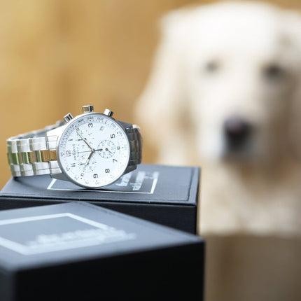 Personalised Swiss Made Men's Watch, Architect Handcrafted, Endeavour, Water Resistant, Handwriting Engraved