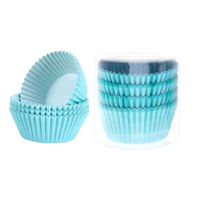 Simple Style Rainbow Heart Shape Solid Color Anti-oil paper Bakeware cake cups