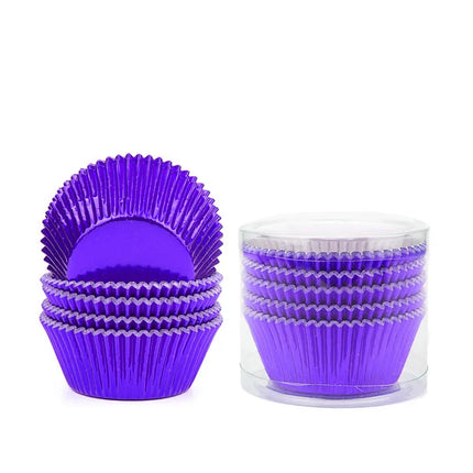 Simple Style Solid Color Composite Aluminum Foil Bakeware cake cups