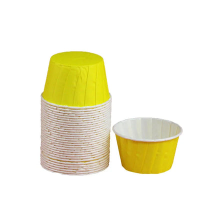 Simple Style Solid Color Coated paper Bakeware cake cups