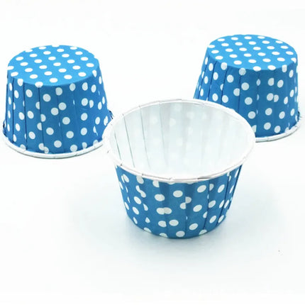 Simple Style Polka Dots Coated paper Bakeware cake cups