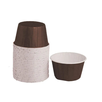 Simple Style Solid Color Coated paper Bakeware cake cups