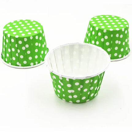Simple Style Polka Dots Coated paper Bakeware cake cups