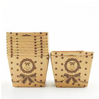 Kraft Paper Square Bow Pattern 50 PCs