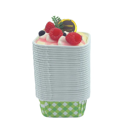 Simple Style Lattice Coated paper Bakeware Cake stand