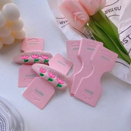 1 Piece Cloth Cute Simple Style Letter Plaid Bow Knot Paper Card