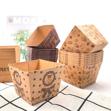 Simple Style Letter Cake Bow Knot Paper Bakeware Cake cup