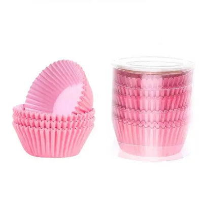 Simple Style Rainbow Heart Shape Solid Color Anti-oil paper Bakeware cake cups