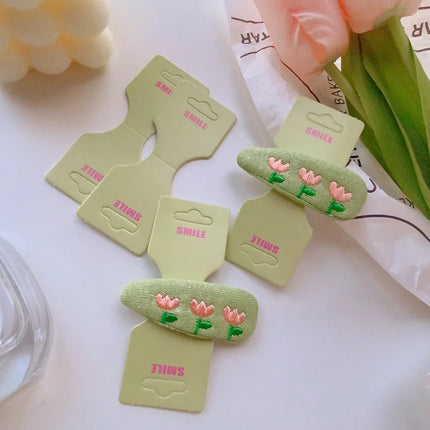 1 Piece Cloth Cute Simple Style Letter Plaid Bow Knot Paper Card