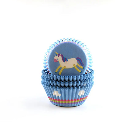 Simple Style Rainbow Heart Shape Solid Color Anti-oil paper Bakeware cake cups