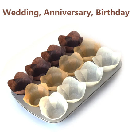 Simple Style Solid Color Anti-oil paper Bakeware cake cups