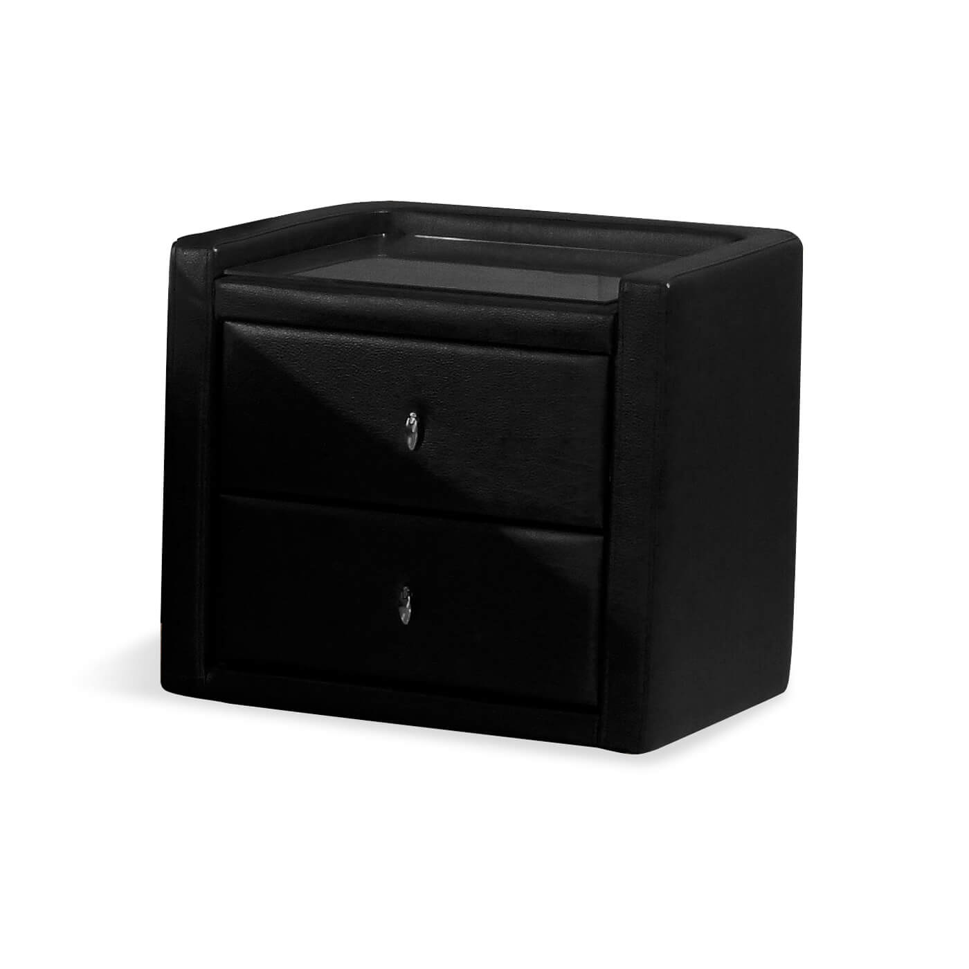 Caxton Bedside PU - Black