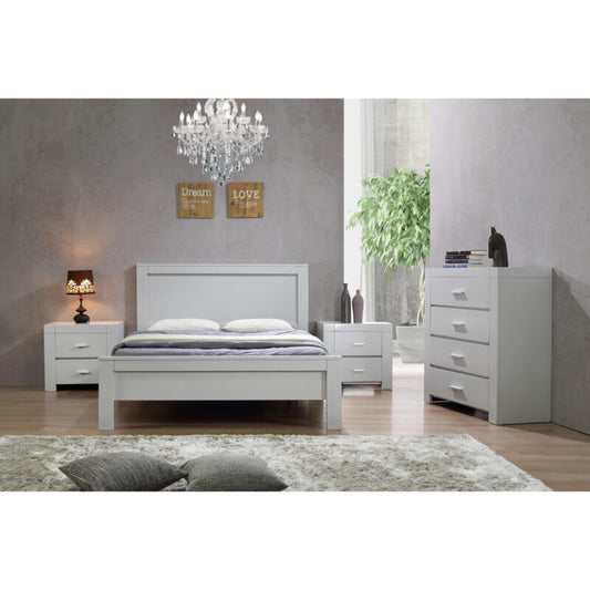 Zircon Nightstand 2 Drawer White