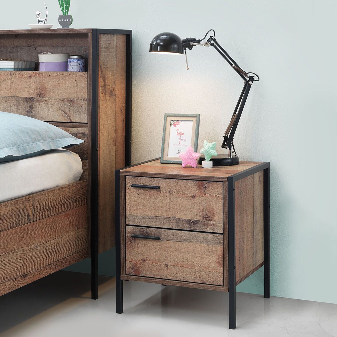 Streeton 2 Drawer bedside table