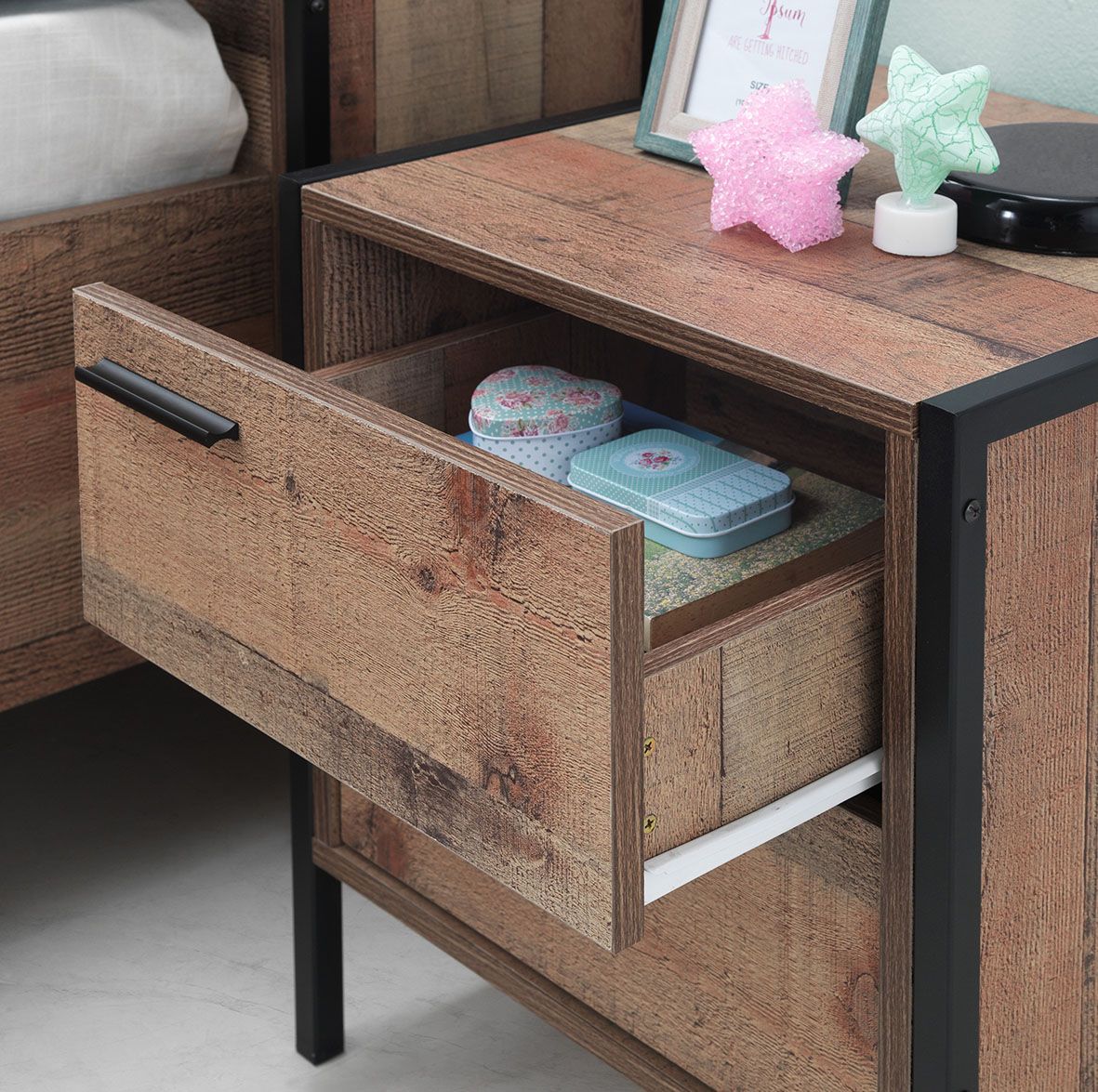 Streeton 2 Drawer bedside table