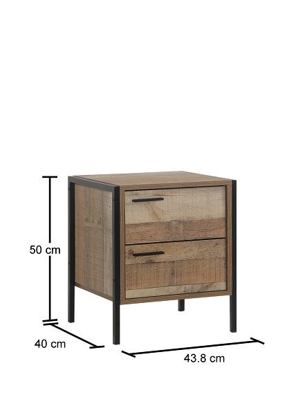 Streeton 2 Drawer bedside table