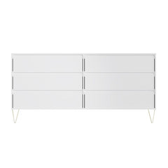 Monaco 6 Drawer Chest in White