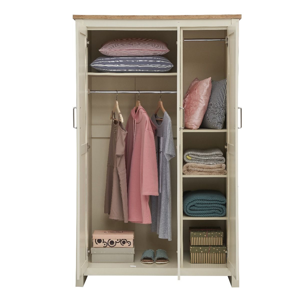 Lisbon 3 Piece Set (3 Door Wardrobe, 3+4 Chest, 2 Drw Bedside)