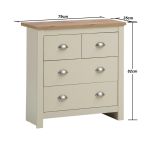 Lisbon 3 Piece Set (2 Door Wardrobe, 2+2 Chest, 2 Drw Bedside)