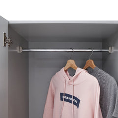 Essential 2 Door Wardrobe In Light Grey