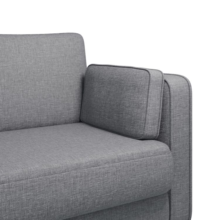 Snowdonia 3 Seater Cushion Back Light Grey Sofa