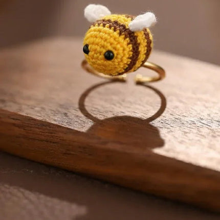 Whimsical Micro Crochet Rings – Tiny Handmade Charms for Your Fingers