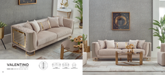 Turkish Style Valentino Beige Sofa Set