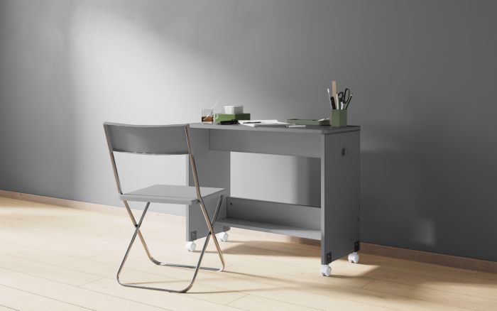 Flair Wizard Grey Pull Out Desk